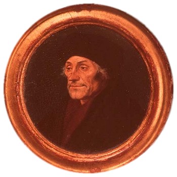 Erasmo da Rotterdam. Ritratto di Hans Holbein