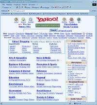 Figura 1 La home page del portale Yahoo!