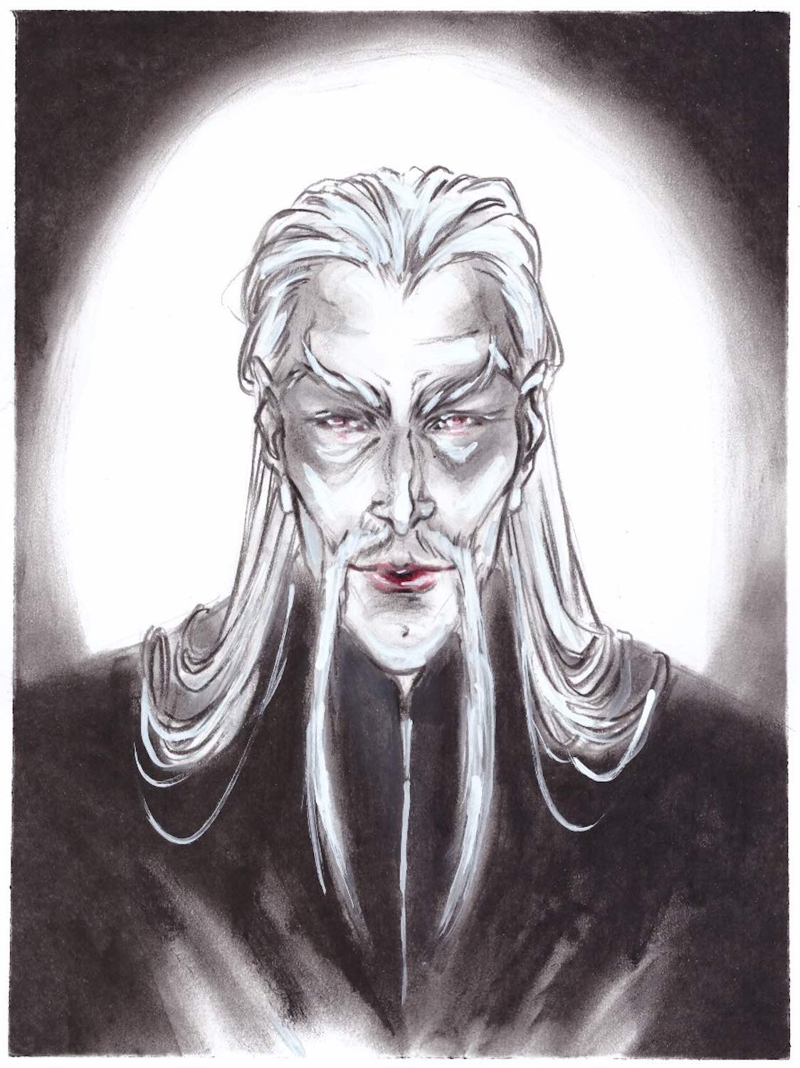 Il conte Dracula, disegno di Giulia Mochi